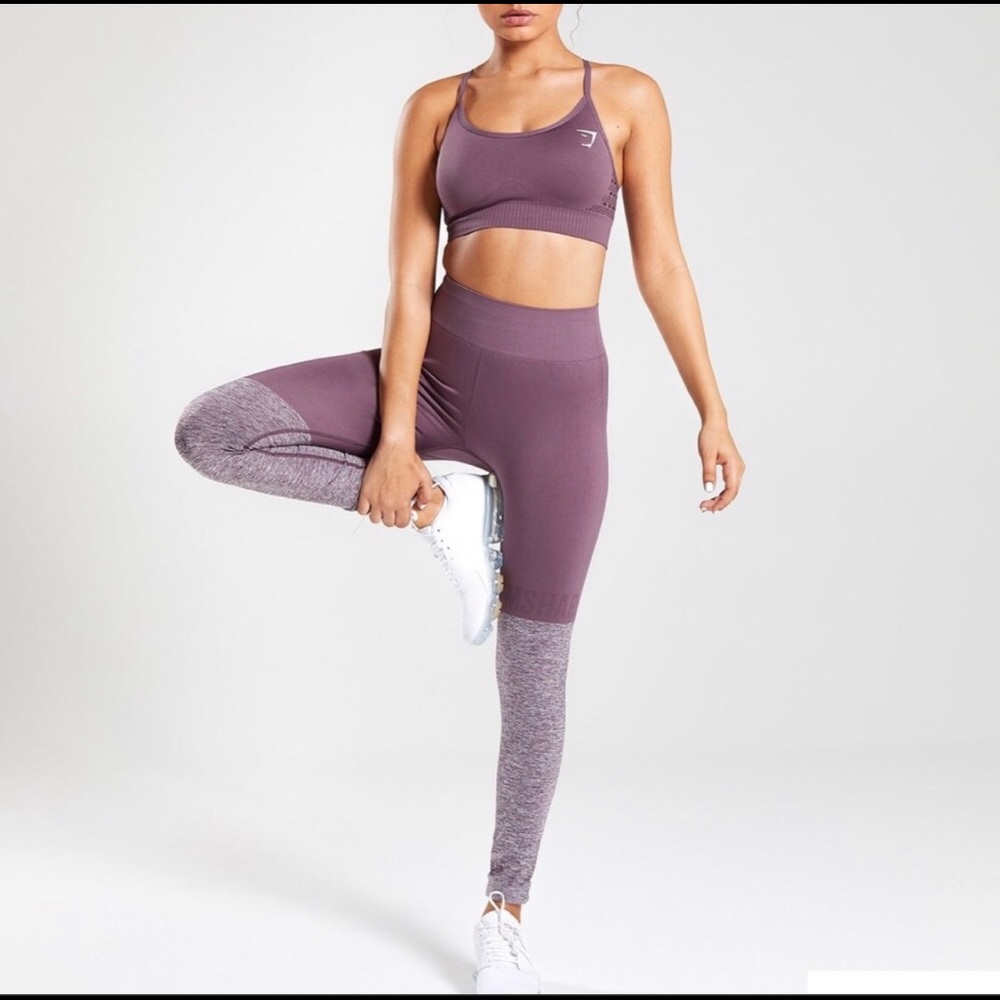 SOLD Gymshark Sz xs purple two tone leggings